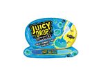 Καραμέλες Juicy Drop Pop σε μπλε, οβάλ συσκευασία.
