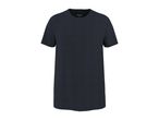 Dark blue men's short-sleeved t-shirt with a round neck