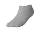 Single grey ankle sock with ribbed texture