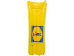 Dzeltens CRIVIT piepūšamais matracis ar Lidl logotipu