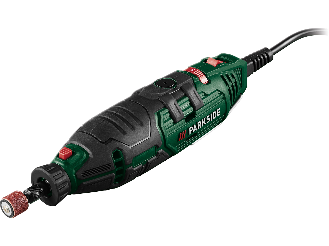 PARKSIDE Finborrslip, zeleno-crni rotacioni alat sa nastavkom za brušenje