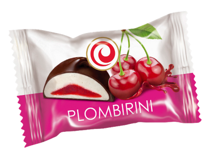 Plombirini Zefīrs ar ķiršu pildījumu šokolādē 1kg