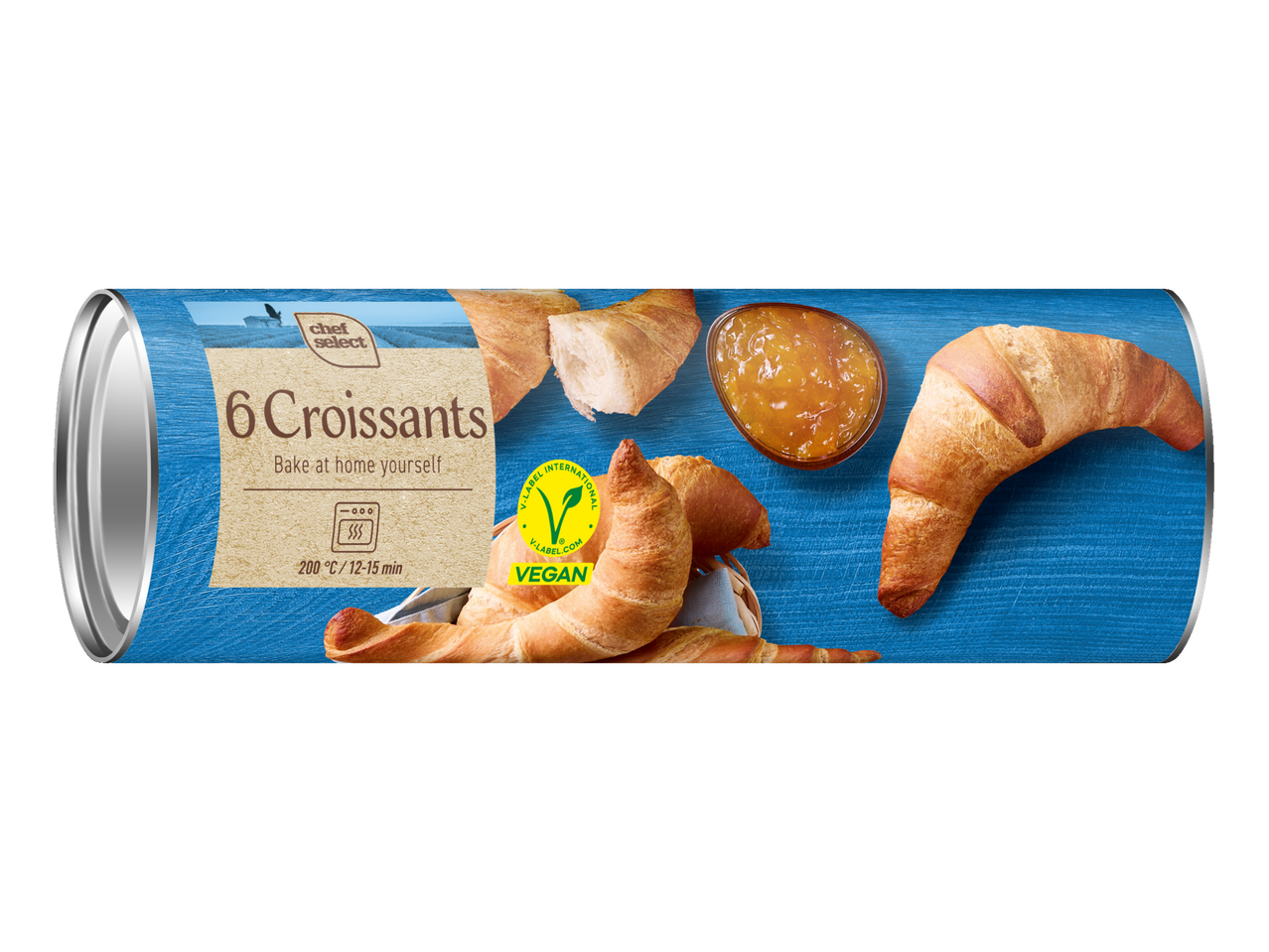 Chef Select: 6 veganiški kruasanai, kepimui namuose.