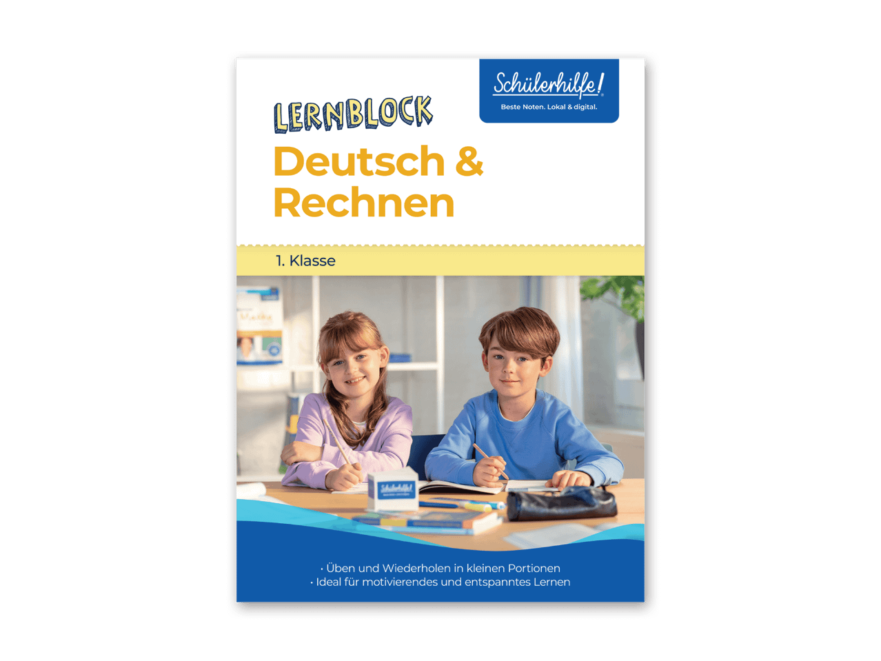Schülerhilfe Lernblock German & Rechnen für die 1. Klasse: Üben und Wiederholen in kleinen Portionen.