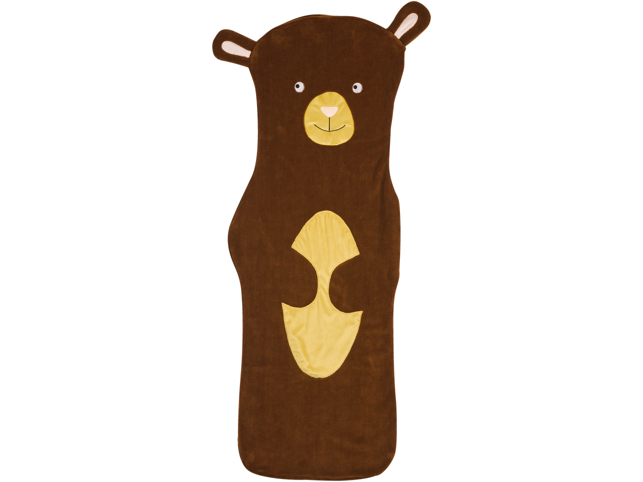 LIVARNO laste kaisutekk pruuni karu kujul kollase kõhuga