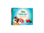 Gelatelli Twin Set cones de gelado de morango-baunilha e chocolate-baunilha, 6 unidades.