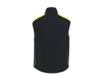 Colete de trabalho PARKSIDE PERFORMANCE para homem, preto com detalhes amarelos e brancos