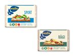 To pakker Wasa knækbrød: Sport med avocado og bær, og Rågi med ost og tomat.