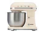 Cream-colored retro stand mixer with a stainless steel bowl and the year 1973 on the side