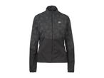 Black and grey athletic jacket with a subtle pattern on the upper half.