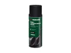 Black high-temperature paint spray can, resistant to petrol, chemicals, and weather effects, 400ml.