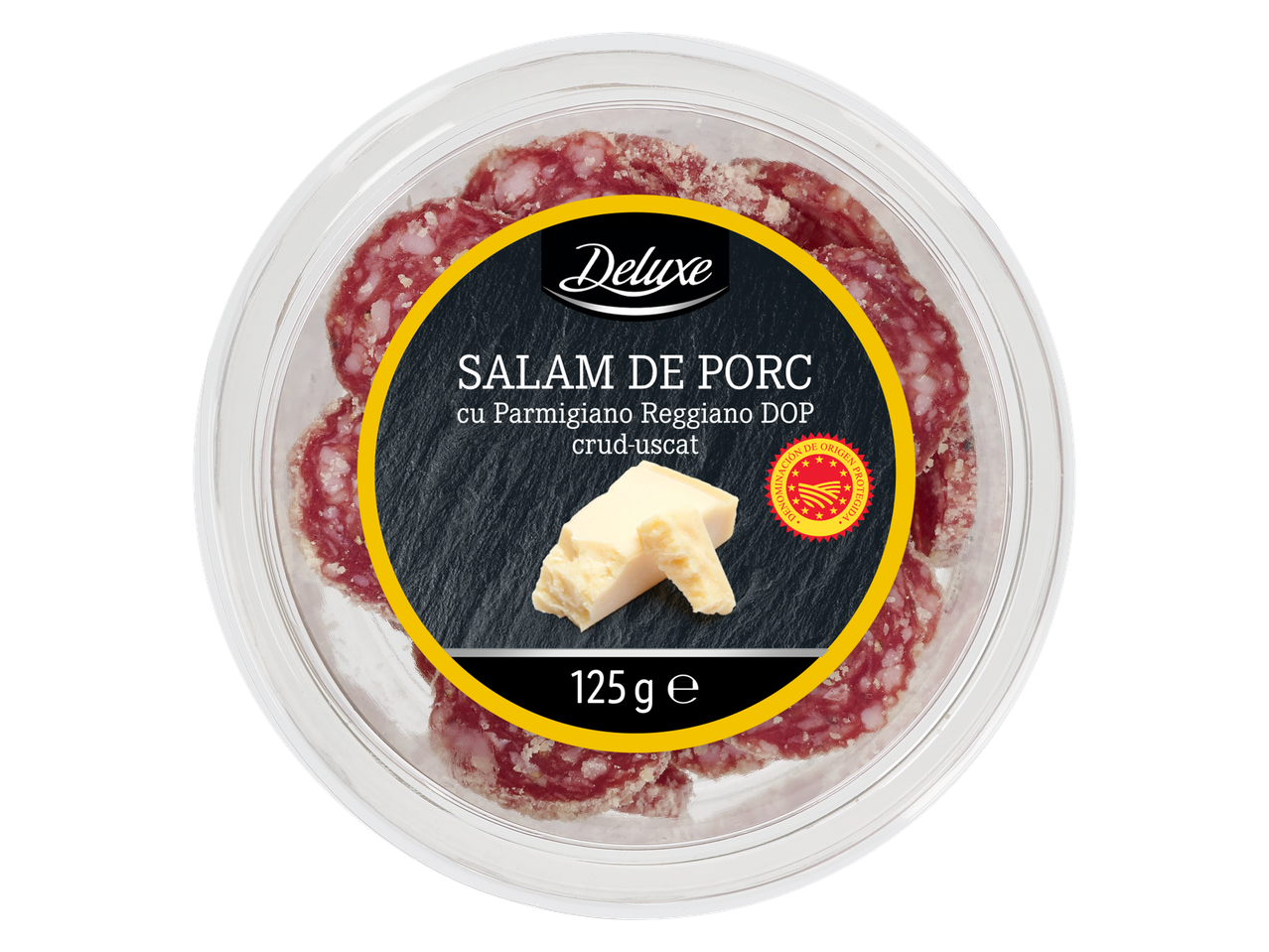Salam de porc Deluxe cu Parmigiano Reggiano DOP.