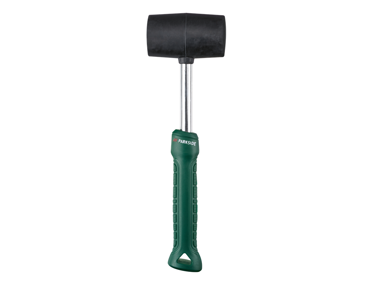 Parkside rubberen hamer met groene steel