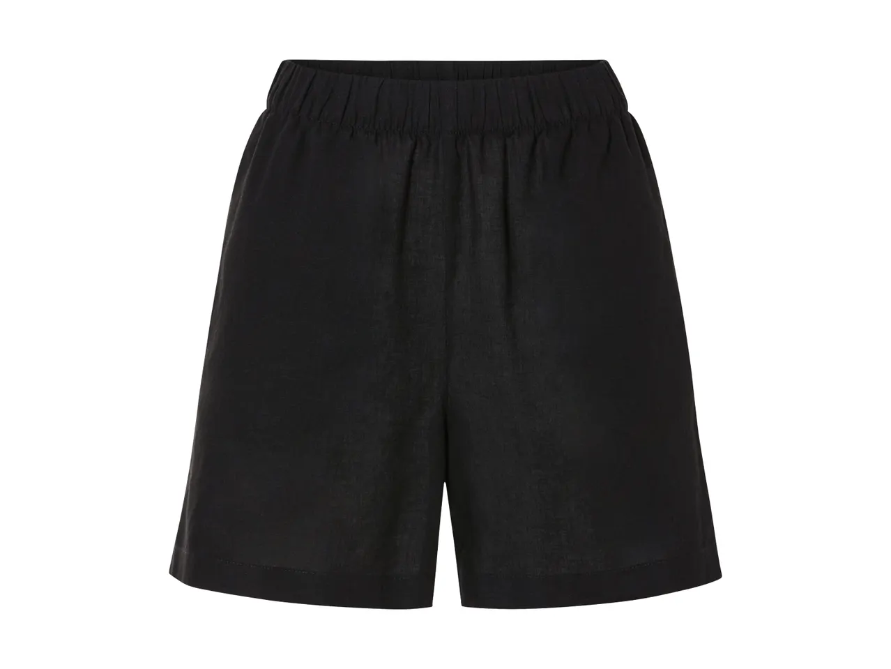 Sorte, enkle shorts.