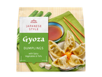 Vitasia gyoza estilo japonês com vegetais picantes e tofu