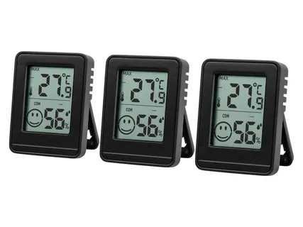 Hőmérséklet- és páratartalomkijelző szett