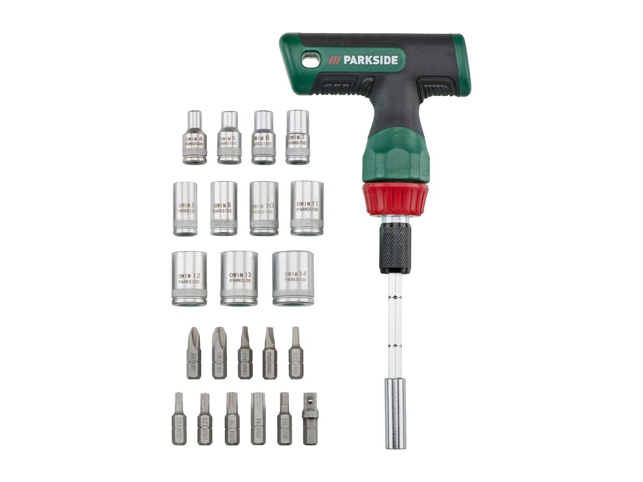 PARKSIDE Ratchet Screwdriver Set - 24 Pieces