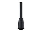 Black tower fan with a sleek, modern design