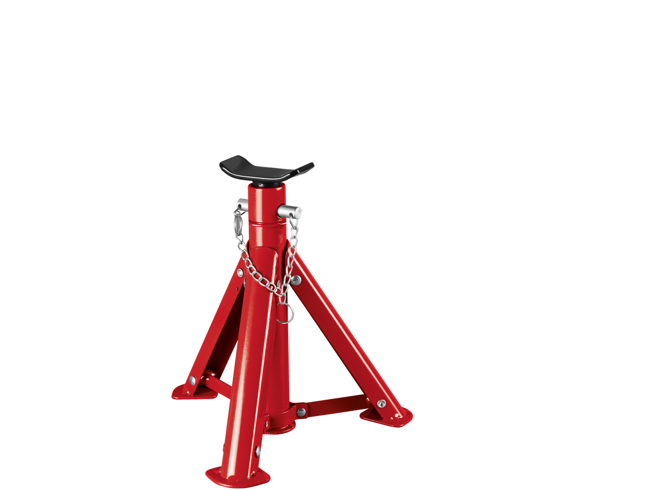 ULTIMATE SPEED automašīnas domkrata statīvs, sarkans, ar melnu sēdekli un drošības ķēdi