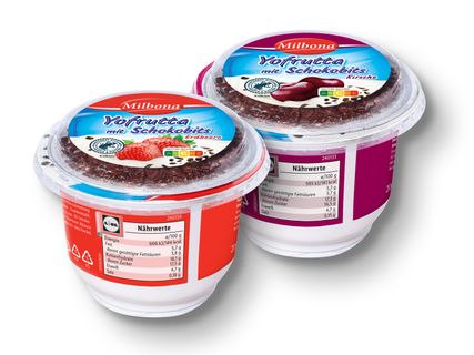 Milbona Yofrutta Quark mit Schokobits