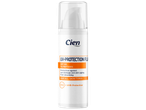 Cien UV-beschermingsfluïde met SPF 50 en 1% peptiden voor alle huidtypes.