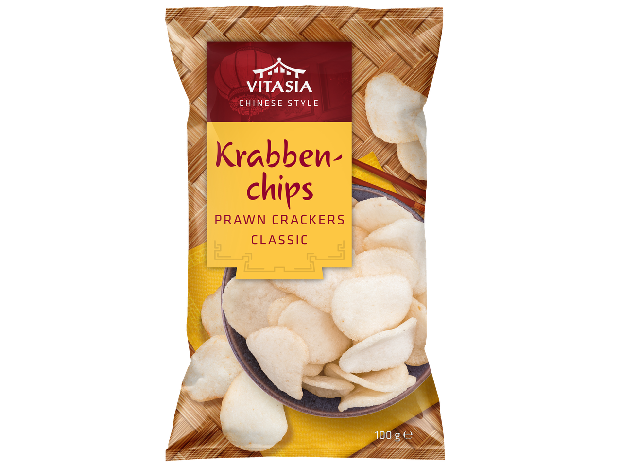 Класически чипсове от скариди Vitasia, китайски стил.