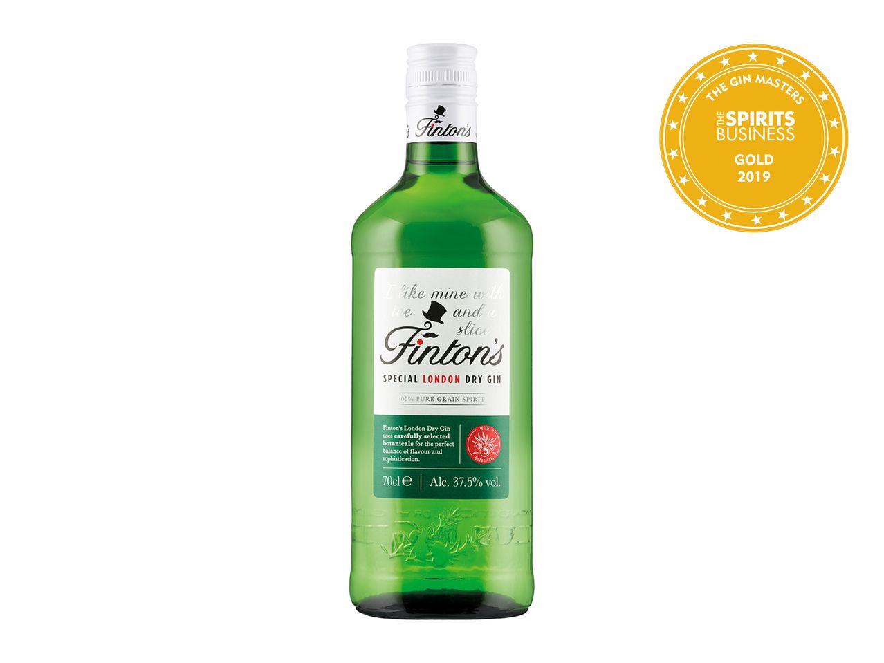 Go to full screen view: Finton's Special London Dry Gin 70cl - Image 1