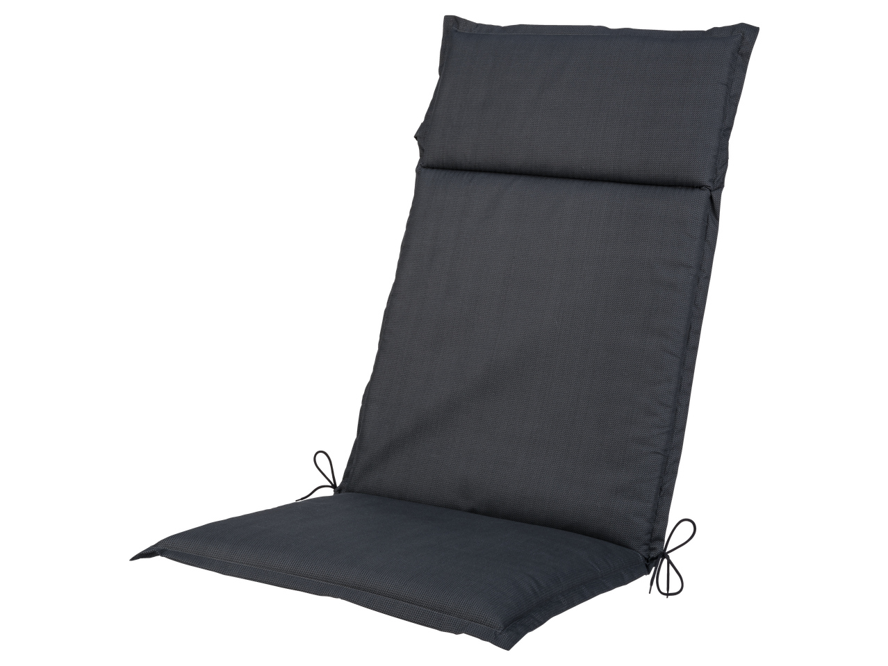 LIVARNO antracīta krāsas krēsla spilvens, izgatavots no teksturēta auduma