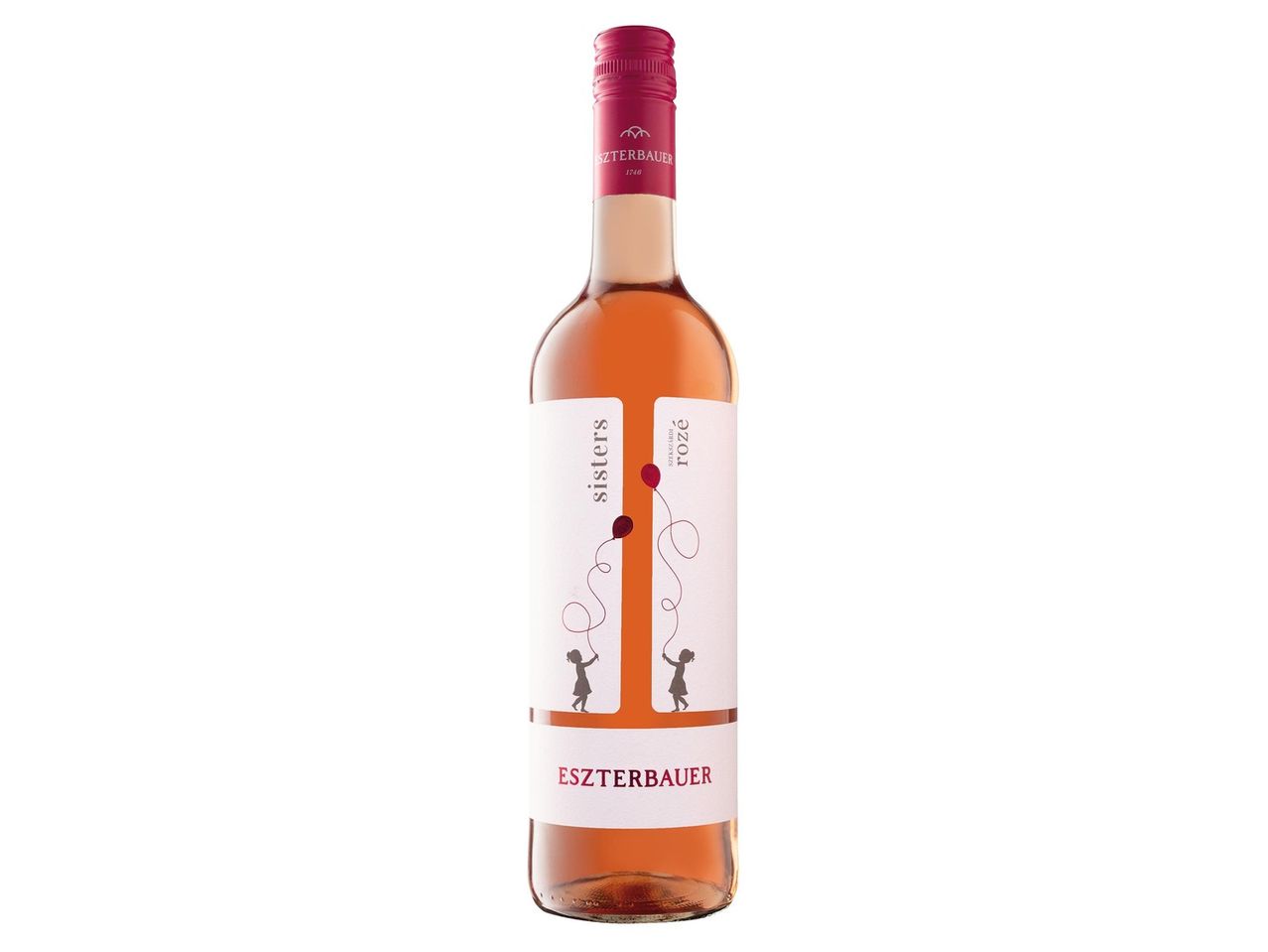 Eszterbauer Sisters rosé borosüveg.