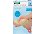 Sensiplast Gel Foot Cushions for pressure relief and calluses, L/XL size.
