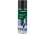 PARKSIDE® Cutting Oil spray, 300ml, Made in Germany, with a drill bit and metal shavings.
