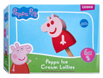 6 Peppa Pig ledenih sladkarij Leone: vanilija in jagoda.