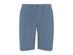 Blue men's shorts with an elasticated waist and drawstring.