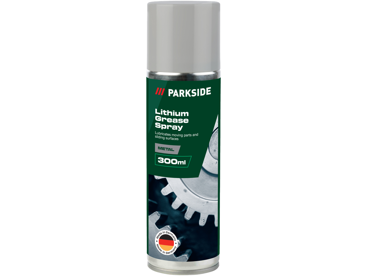 Parkside® litija smērvielas aerosols 300 ml metāla detaļu eļļošanai.