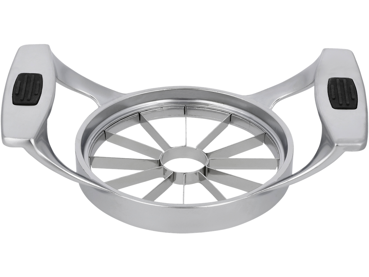 SILVERCREST® kuhinjski pomoćnik, srebrni sekač jabuka sa drškama.