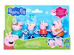 Peppa Pig family of five figures, including Baby Evie, in a blister pack.