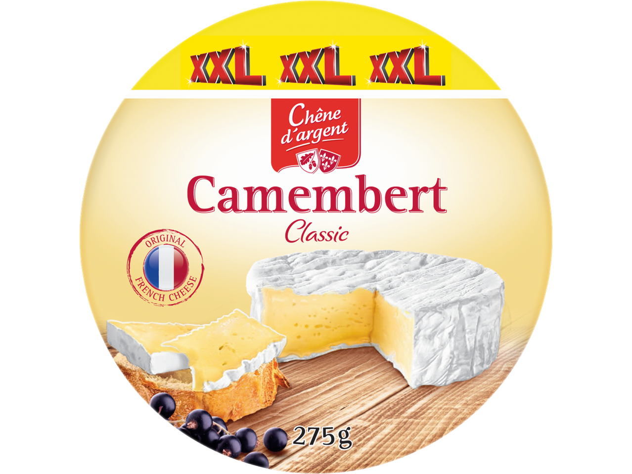 Queijo Camembert Classic XXL Chêne d'argent.