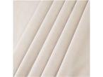 Close-up of a beige pleated fabric with diagonal folds