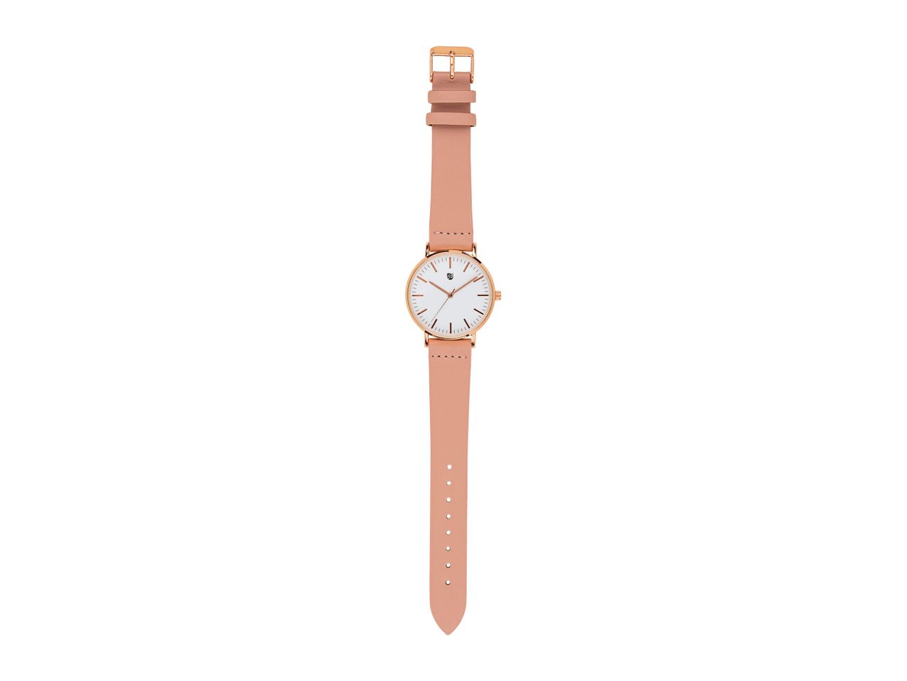 Go to full screen view: Auriol Watch with Pink PU Leather Strap & Jewellery Set - Image 1