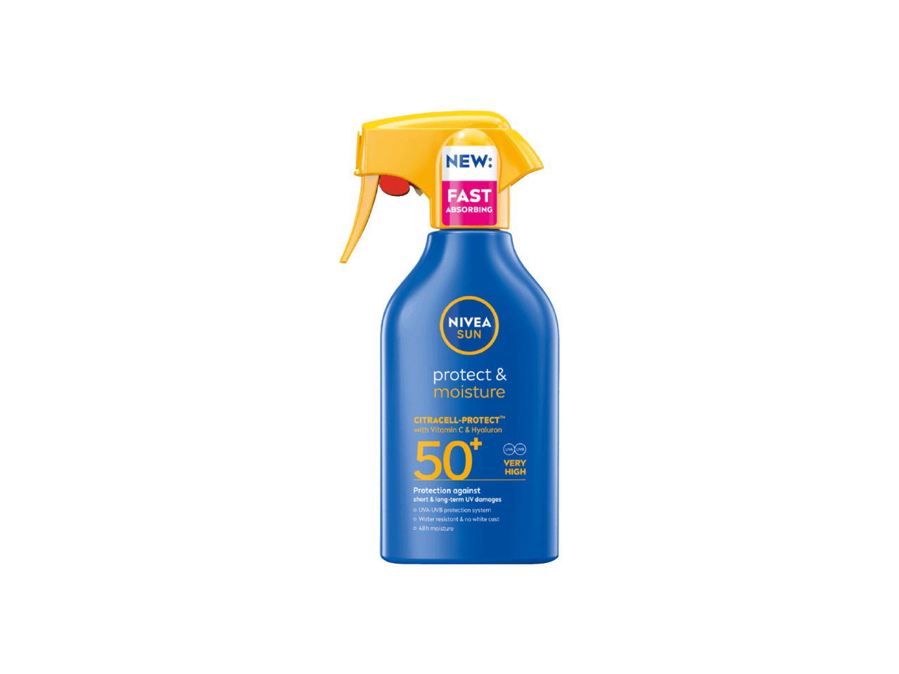 Novi sprej za zaštitu od sunca sa SPF 50+, brzoupijajući, za zaštitu i hidrataciju.