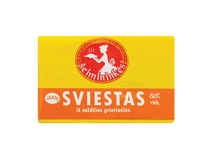 Sviestas, 82 %