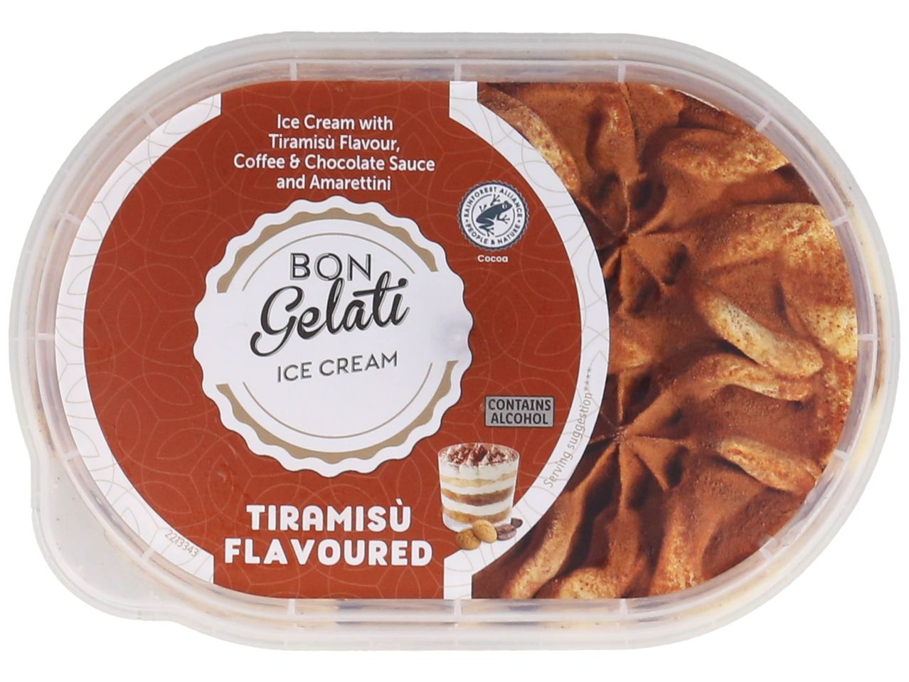 Crème glacée Bon Gelati au tiramisu.
