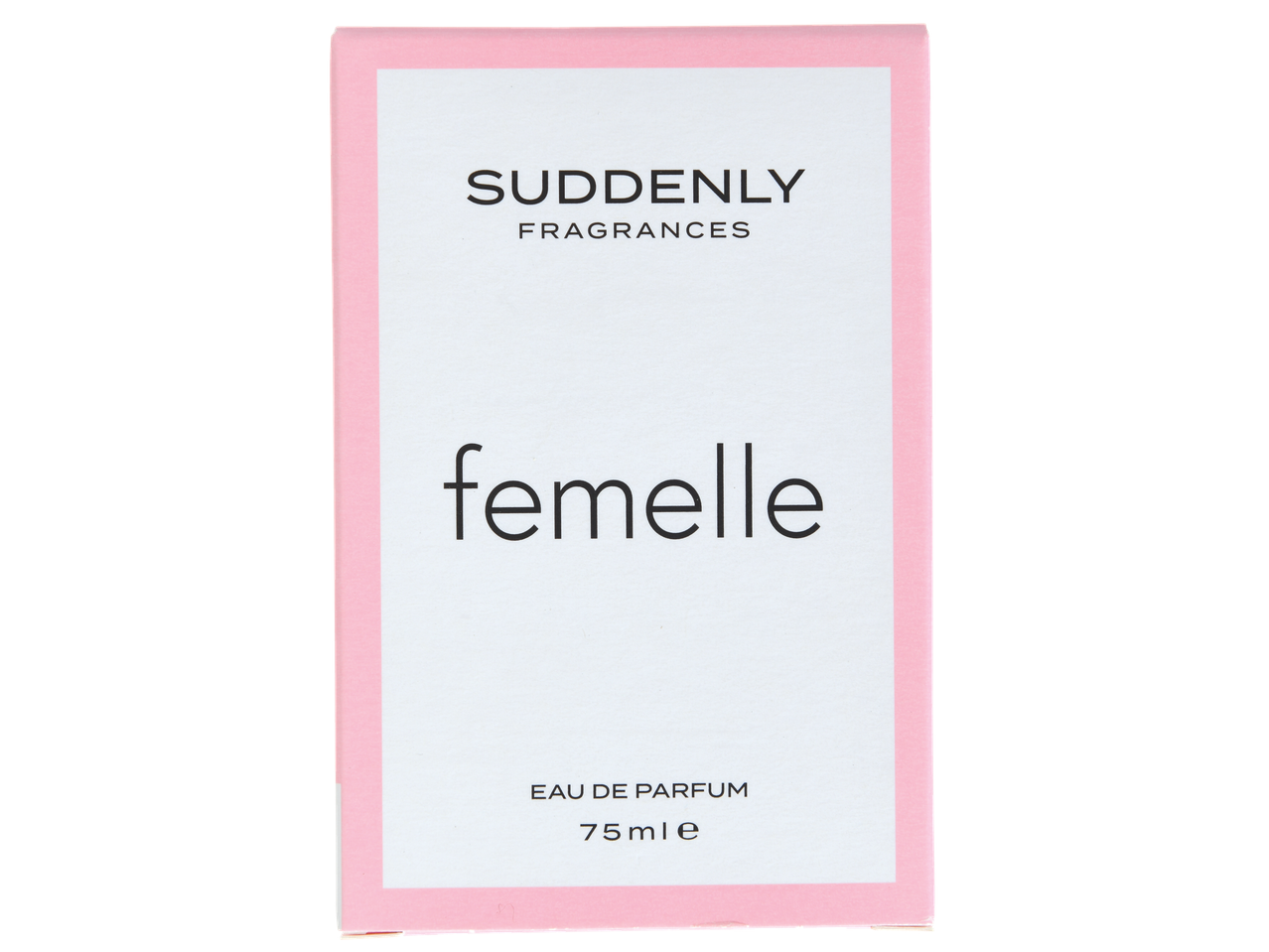 Suddenly Fragrances Femme Eau de Parfum, 75ml.