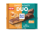 Nieuwe Sweet 'N Salty Duo chocoladereep met karamel en brownie smaken.
