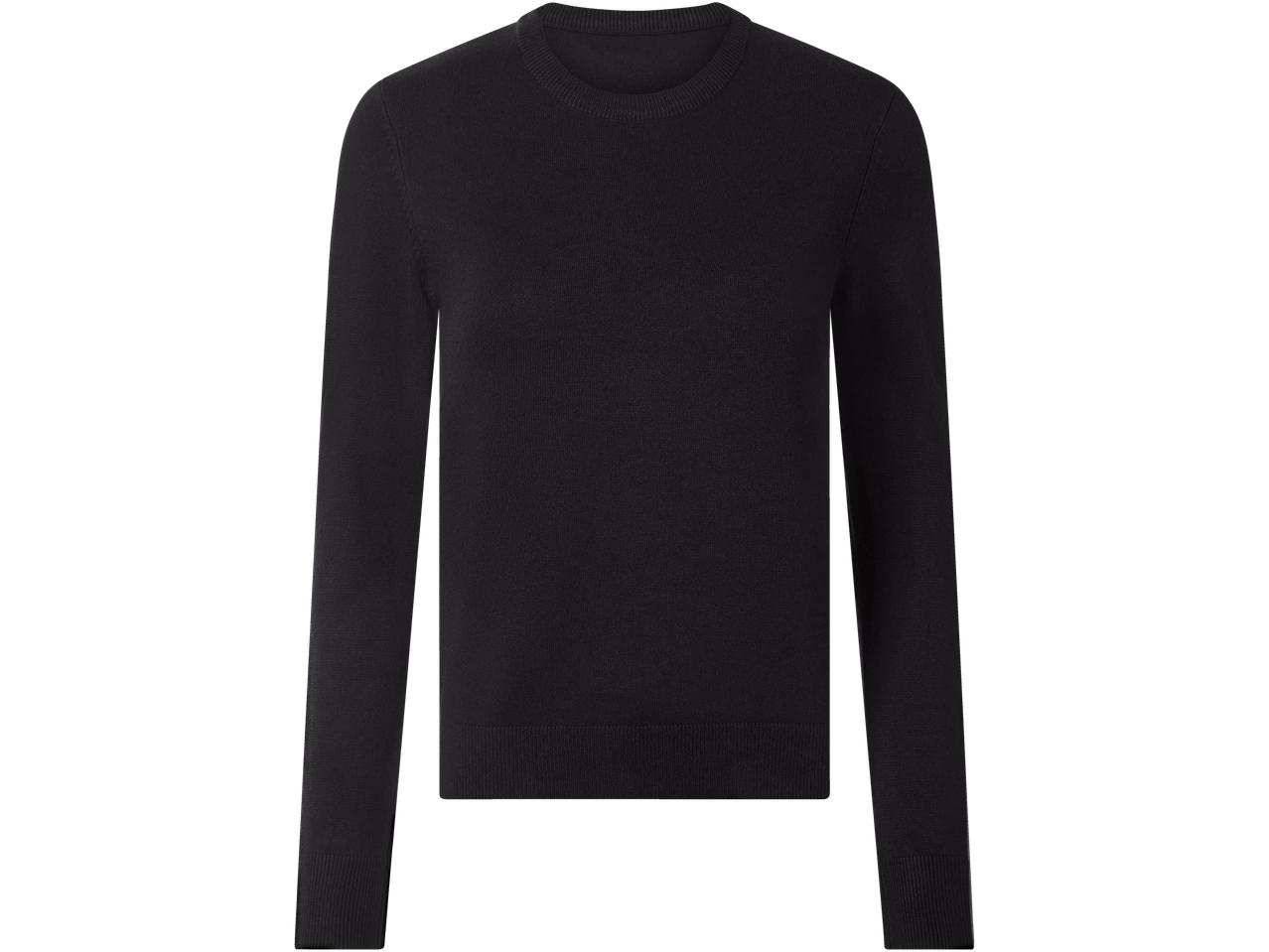 esmara® ženski džemper od finog pletiva, crni.