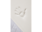 Memory foam and quilted mattress topper.