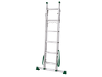 Parkside 3-in-1 multi-purpose ladder with green accents on a black background.