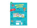 Children's activity book with Paw Patrol characters, featuring wipe-clean pages for learning letters.