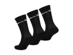 Drei Paar schwarze Reebok Socken mit weißem Logo