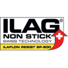 ILAG NON STICK SWISS TECHNOLOGY ILAFLON RESIST SP-800 logo sa crvenim plusom.
